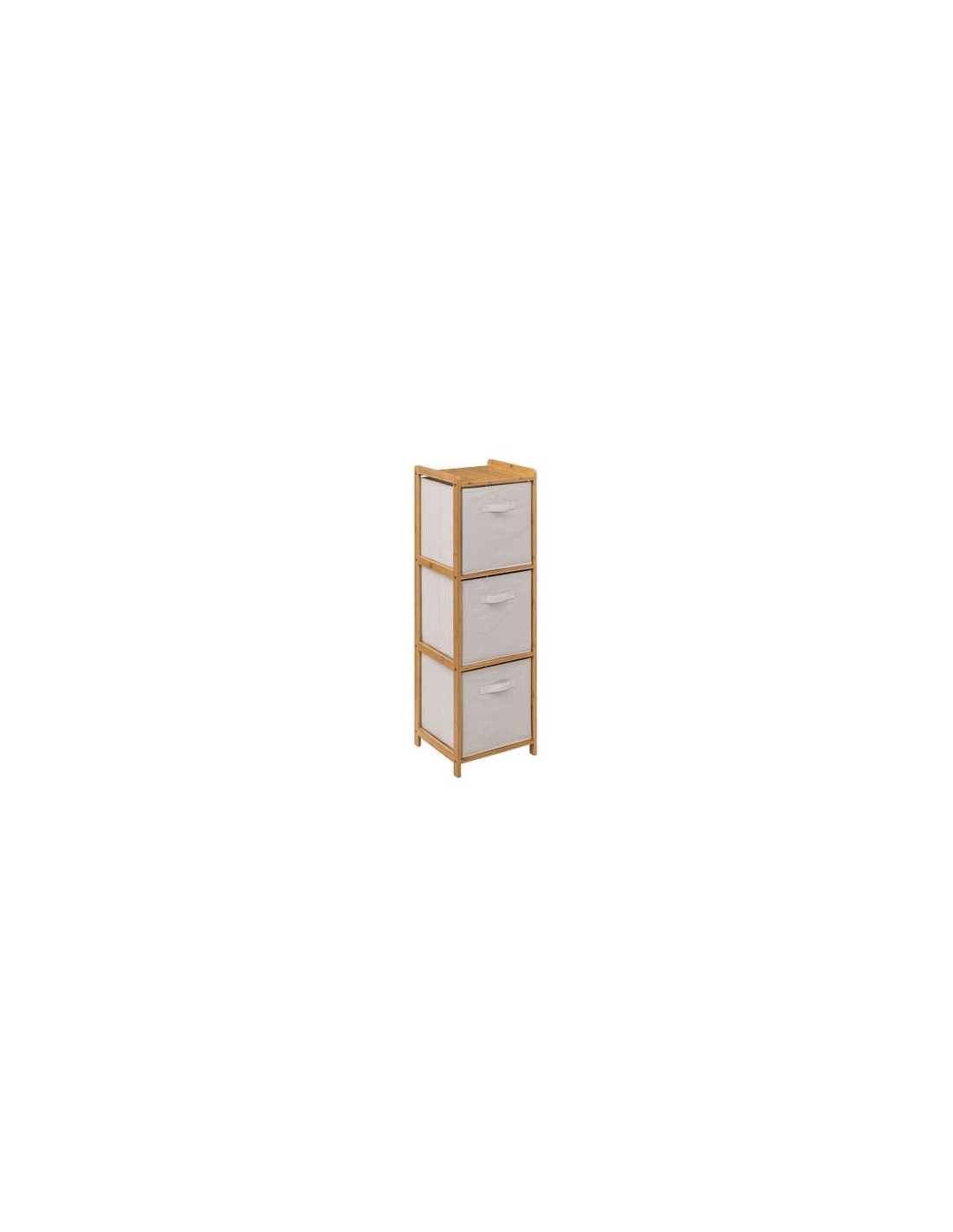 MOBILETTI E CONSOLE: vendita online SCAFFALE 174901 BAMBOO 35X33X110CM CON 3 CESTINI PORTAOGGETTI in offerta