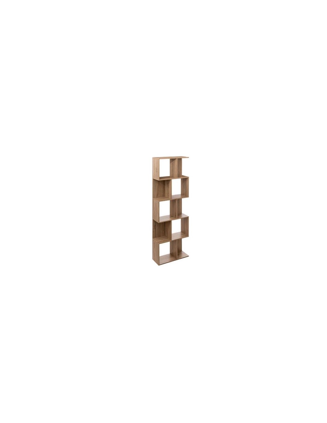 MOBILETTI E CONSOLE: vendita online SCAFFALE 193520 DOPPIA COLONNA 60X24X179CM EFFETTO ROVERE NATURALE in offerta