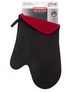 ACCESSORI VARI: vendita online GUANTO CUCINA 115111 NEOPRENE NERO/ROSSO in offerta