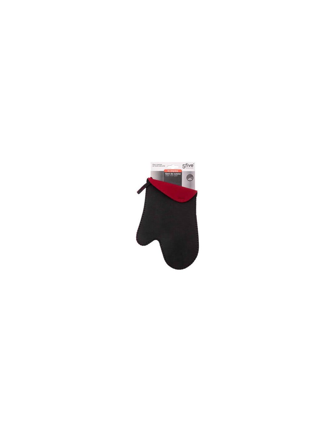 ACCESSORI VARI: vendita online GUANTO CUCINA 115111 NEOPRENE NERO/ROSSO in offerta