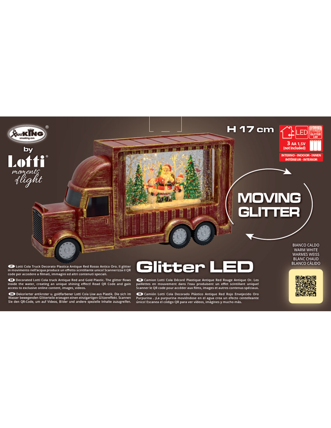 LUCI DI NATALE: vendita online Cola Truck Decorato L32cm di Natale, La Magia di Natale con Luce LED Calda per Festeggiare in ...