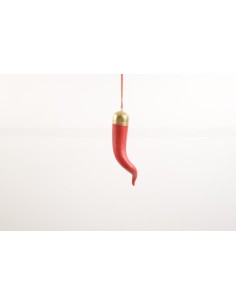 SFERE E PENDAGLI: vendita online PENDENTE CORNINO RESINA H15CM in offerta