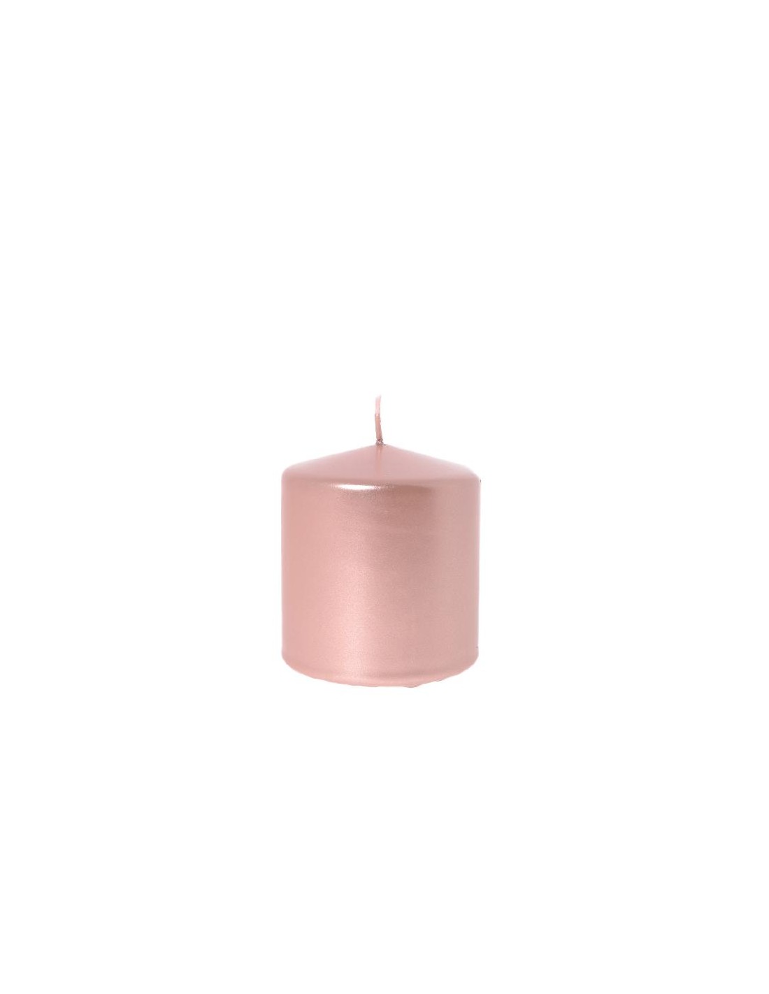 CANDELE E GIROCANDELE: vendita online CANDELA PILLAR LUCIDA ROSE GOLD 10X8CM in offerta