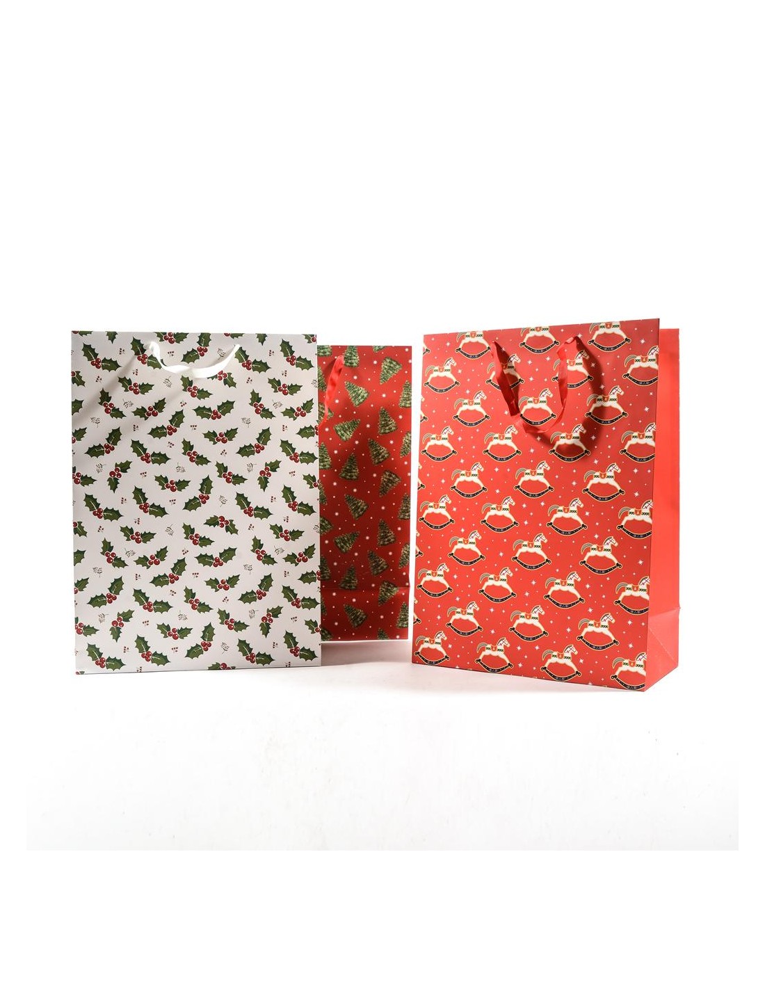 BUSTE E CARTE DA REGALO: vendita online SACCHETTO NATALIZIO 75525 40X20X55,5CM ASSORTITO in offerta