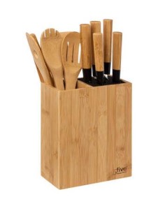 UTENSILI CUCINA: vendita online SET UTENSILI CUCINA 189690 BAMBOO CON COLTELLI in offerta