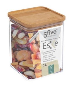 CONTENITORI E BROCCHE: vendita online CONTENITORE 181879 QUADRATO 1LT TAPPO BAMBOO in offerta