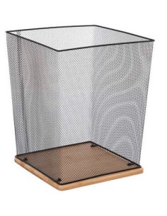 OGGETTISTICA: vendita online CESTINO 181356 METALLO/BAMBOO NERO in offerta