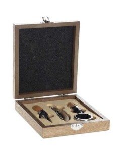 ACCESSORI VARI: vendita online KIT SOMMELIER 160753 4PZ SCATOLA LEGNO in offerta
