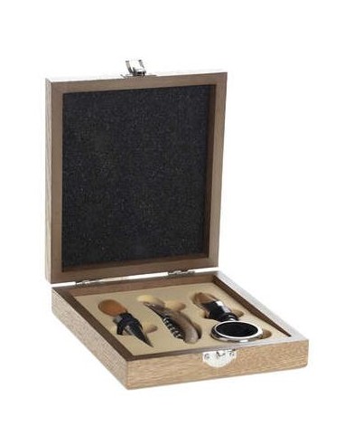 ACCESSORI VARI: vendita online KIT SOMMELIER 160753 4PZ SCATOLA LEGNO in offerta