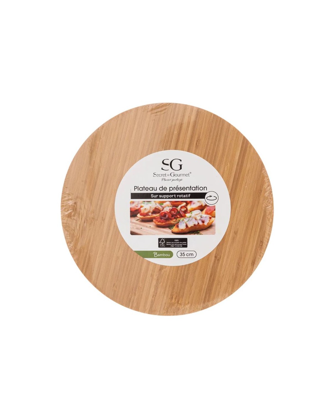 ACCESSORI VARI: vendita online VASSOIO 540724266 BAMBOO 35CM GIREVOLE in offerta