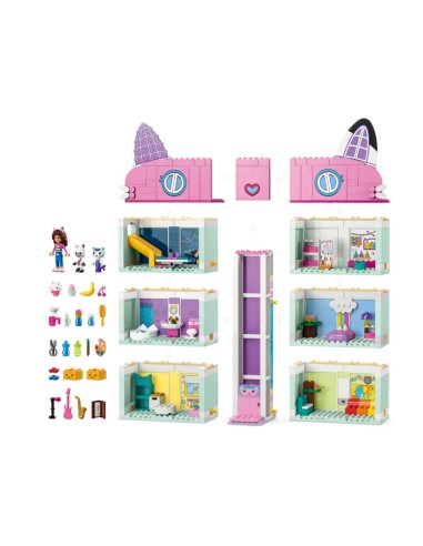 GIOCATTOLO PUBBLICIZZATO: vendita online LEGO La Casa delle Bambole di Gabby, Casa Giocattolo a 4 Piani e 8 Stanze, Con Perso...