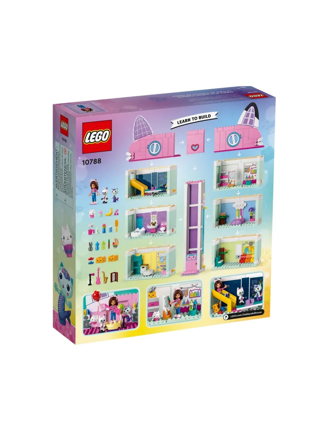 GIOCATTOLO PUBBLICIZZATO: vendita online LEGO La Casa delle Bambole di Gabby, Casa Giocattolo a 4 Piani e 8 Stanze, Con Perso...
