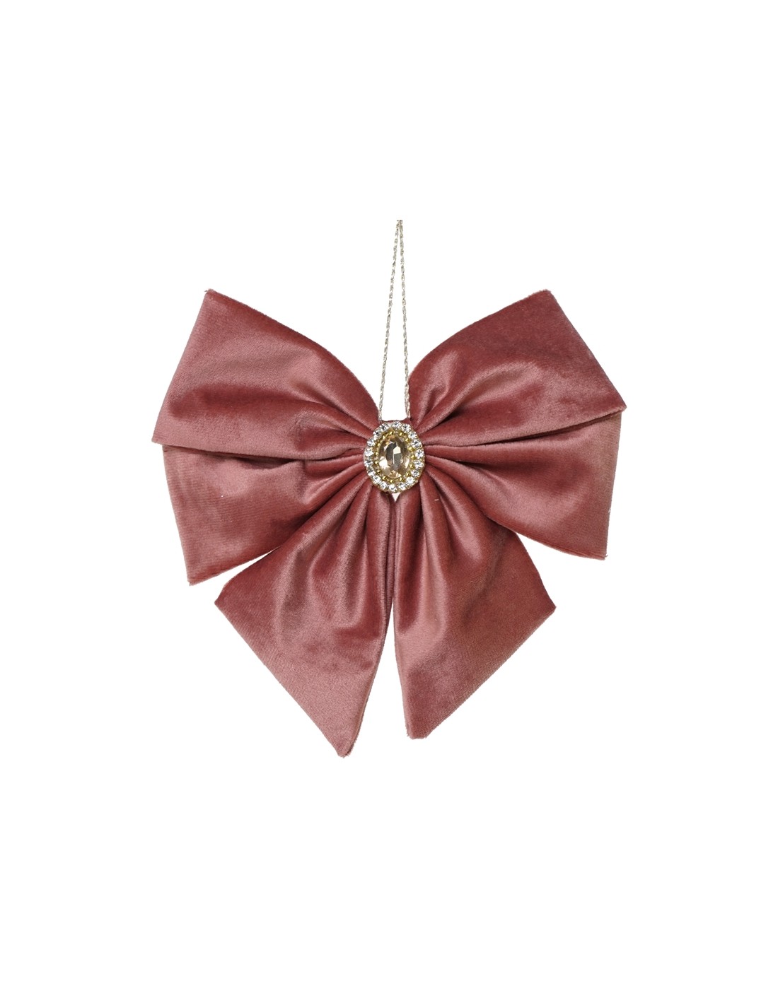 SFERE E PENDAGLI: vendita online DECORO FIOCCO CIPRIA D'APP 32X38CM POLIESTERE in offerta