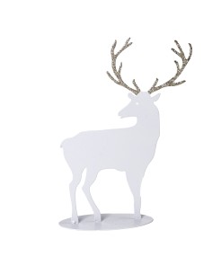 OGGETTISTICA NATALE: vendita online RENNA GRIGIA H.28CM METALLO in offerta