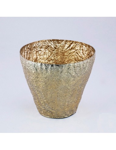 VASI D'ARREDO: vendita online VASETTO ORO D.22X19CM ALLUMINIO in offerta