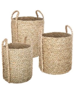 CESTINO 157047 3 MIS CANNA 34X33CM CON MANICI su Shop in Casa