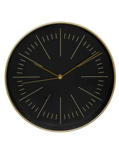 OROLOGIO PARETE 193111A EDITH ORO/NERO 30CM PLASTICA/VETRO