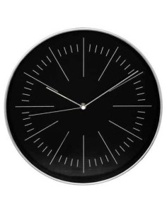 OROLOGIO PARETE 193111B EDITH ARGENTO/NERO 30CM PLASTICA/VETRO su S...