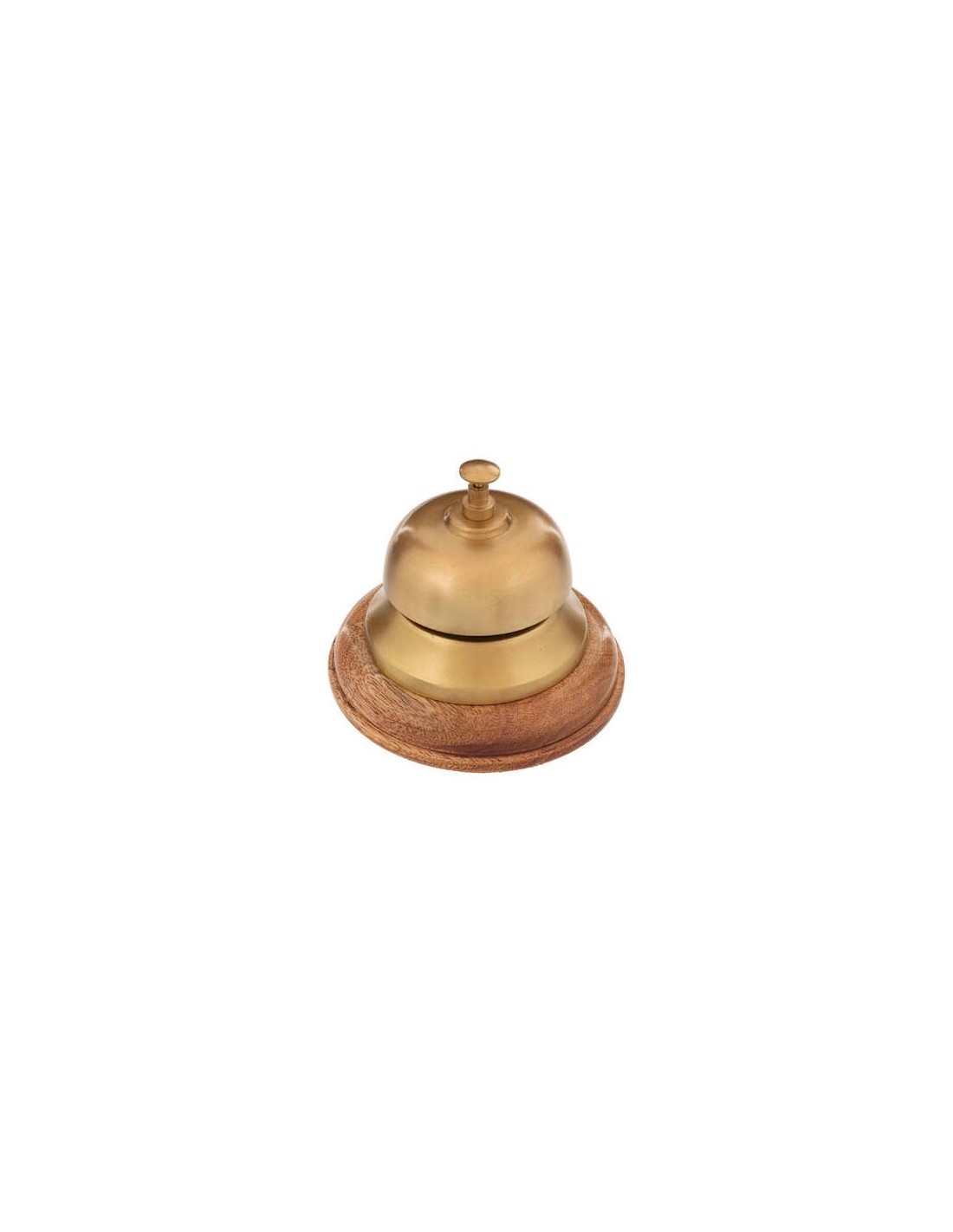 CAMPANELLO DA BANCO 193278 LEGNO/ALLUMINIO DORATO su Shop in Casa