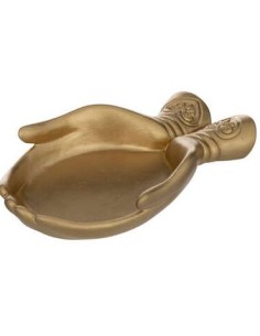 Coppa a forma di mano Main Atmosphera Resina Dorata 4 cm shopincasa.it
