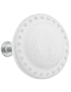 SET 2 POMELLI 195126 CERAMICA 4X4,6CM BIANCO su Shop in Casa