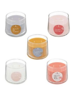 CANDELE: vendita online CANDELA 196081 VETRO 10X8CM FRAGRANZE ASSORTITE in offerta