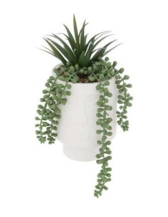 PIANTA 196761 VASO CEMENTO 16X16X25CM BIANCO su Shop in Casa