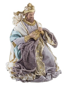 PERSONAGGI PRESEPE: vendita online Figura Re Magio Seduto di Natale - La Magia di Natale a casa tua in offerta