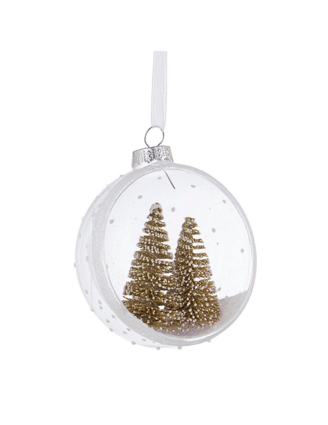 SFERE E PENDAGLI: vendita online Pendente di Natale Wildwood in Vetro Oro 9x8x5 cm, Porta la Magia di Natale a Casa Tua con S...