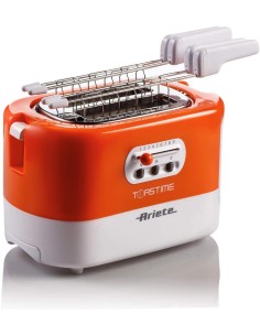 PIASTRE - TOSTAPANE - BISTECCHIERE: vendita online Ariete, Toastime Arancione, tostapane elettrico, 2 fette, 9 livelli doratu...