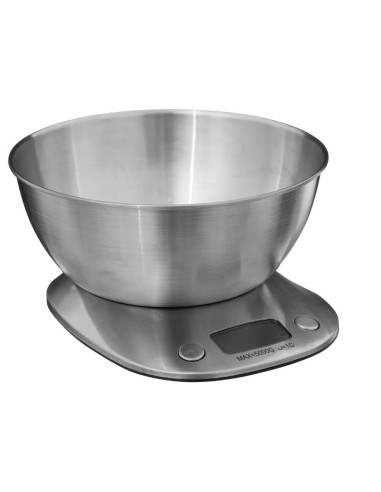 BILANCIA CUCINA 189397 DIGITALE 5KG/1GR CON CIOTOLA INOX