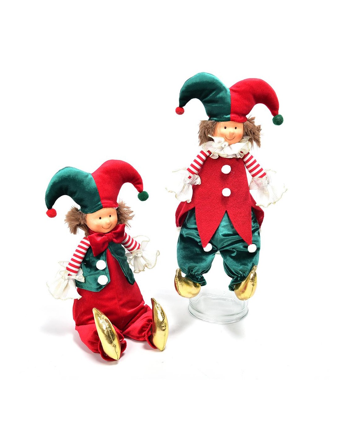 OGGETTISTICA NATALE: vendita online Giullare Seduto di Natale 17x12x41cm - La Magia di Natale dona allegria e vivacità a casa...