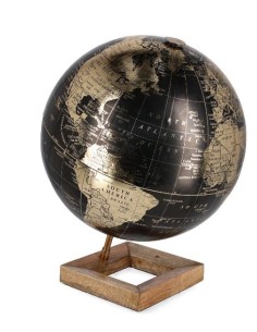 OGGETTISTICA: vendita online MAPPAMONDO 0183004 ADVENTURE 30X38CM NERO/ORO in offerta