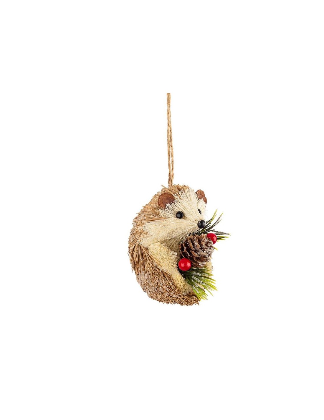 SFERE E PENDAGLI: vendita online Pendente Riccio con Pigna 7x5x8 cm, Decorazione Natalizia Adorabile per Aggiungere la Magia ...