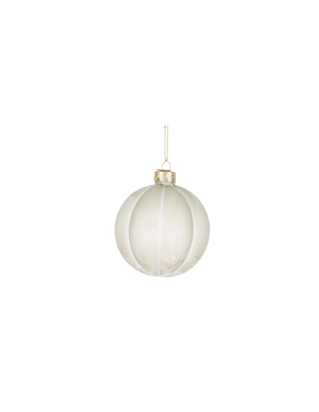 SFERE E PENDAGLI: vendita online Sfera di Natale Satiny 8cm Verde in Vetro, La Magia di Natale per Decorazioni Festive e Bril...