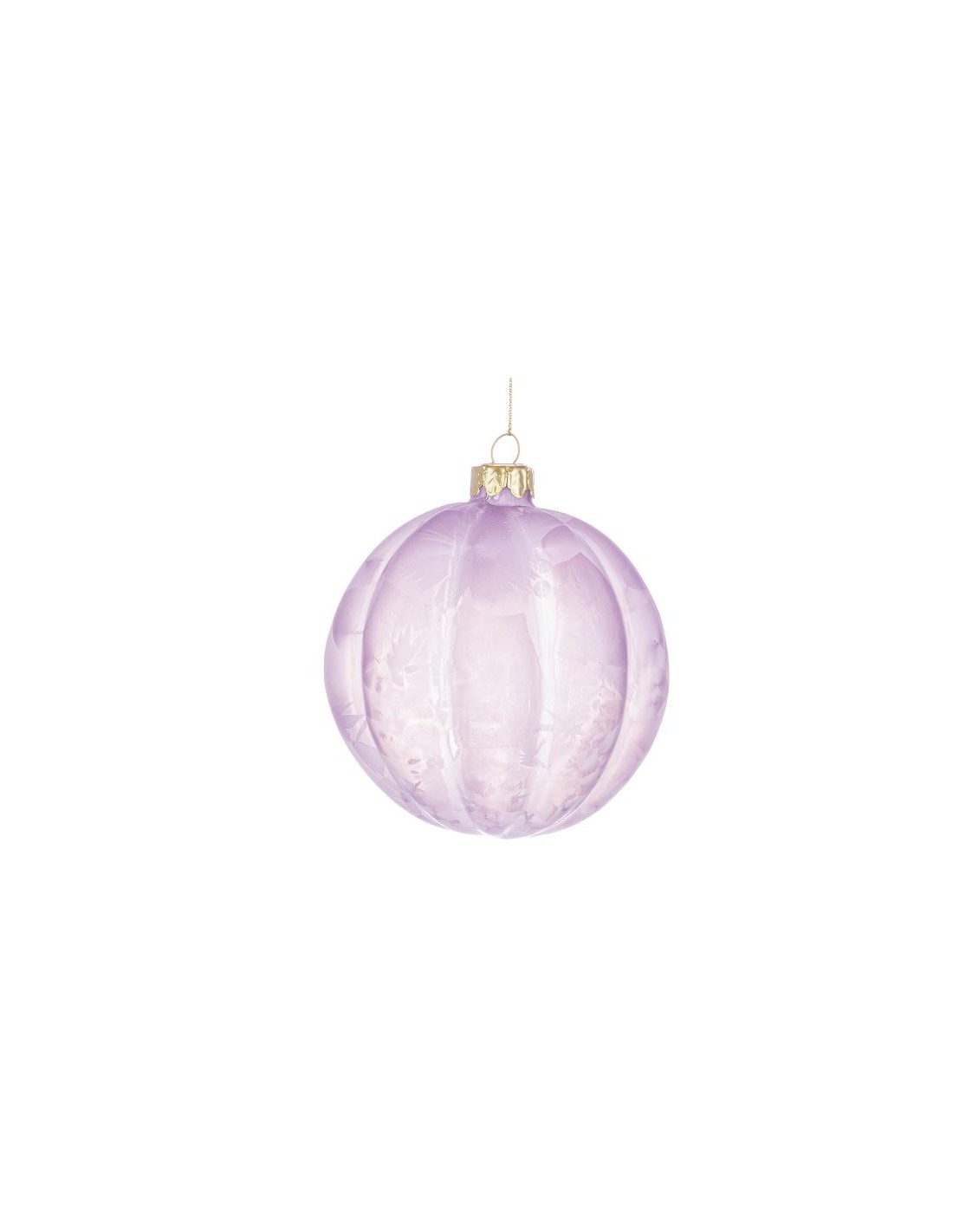 SFERE E PENDAGLI: vendita online Sfera di Natale Satiny 10cm Lilla in Vetro, La Magia di Natale per Decorazioni Eleganti e Ra...