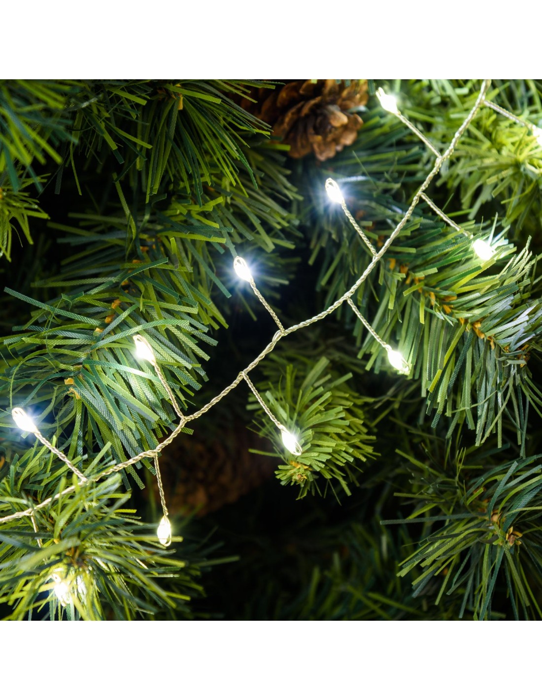 LUCI DI NATALE: vendita online Catena Luminosa 1000 MicroLED di Natale, La Magia di Natale con Illuminazione Bianca Fredda in...