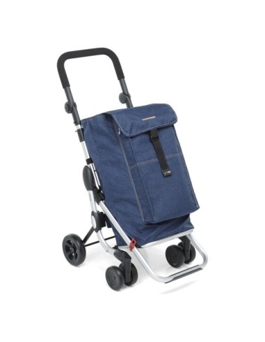 CARRELLI SPESA: vendita online Foppapedretti Carrello Go Up Portaspesa, Blue Jeans, Borsa Nylon 38 L, Borsa Termica 6 L, Manu...