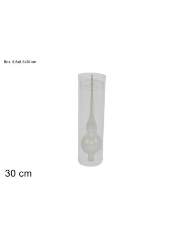 PUNT 59320 VETRO 30CM PERLATO BIANCO