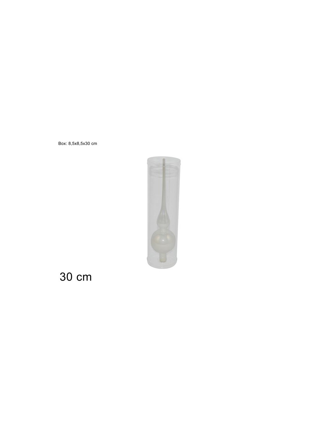 PUNT 59320 VETRO 30CM PERLATO BIANCO