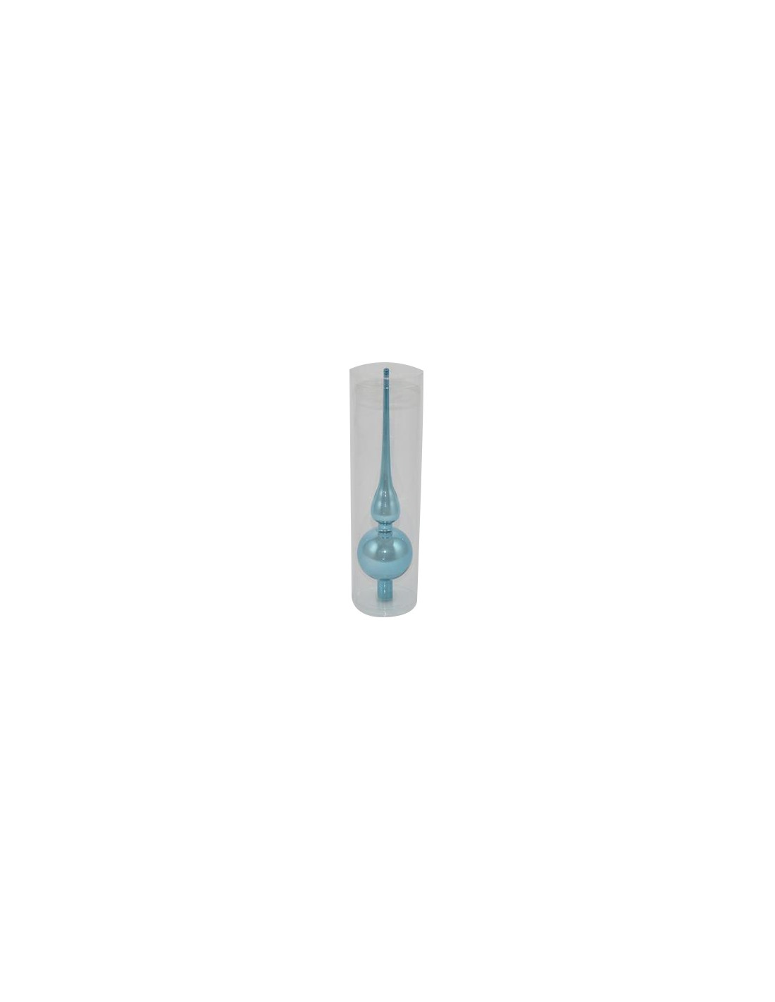 PUNTALE VETRO ALBERO 30CM LUCIDO BLU (10251610-30/BL-SHINY)