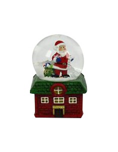 AMPOLLA 61302 C/BABBO NATALE E CASETTA 2