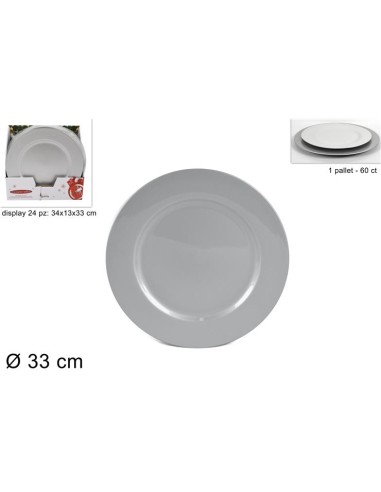 SOTTOPIATTO 84962 33CM SILVER
