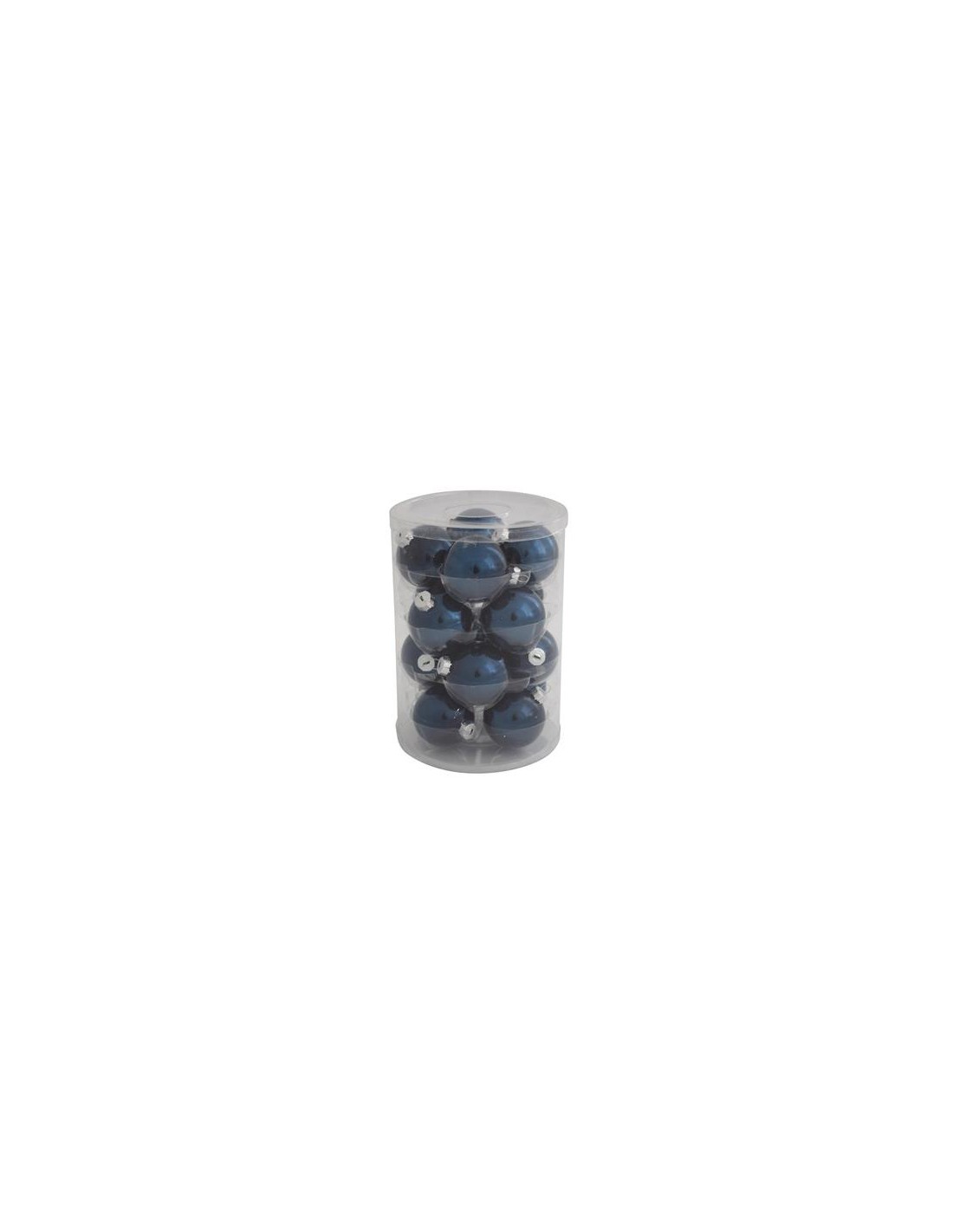 CONF 16 SFERE 93112 VETRO 6CM BLU