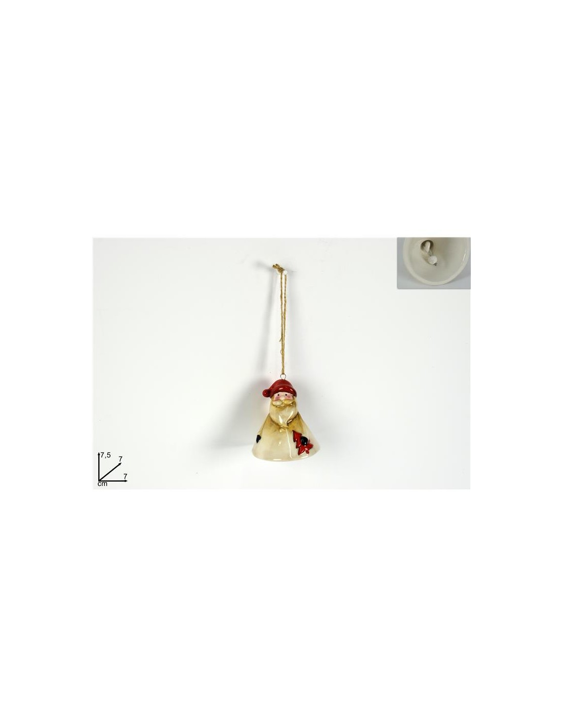 CAMPANELLA 984303 BABBO NATALE ROSSO