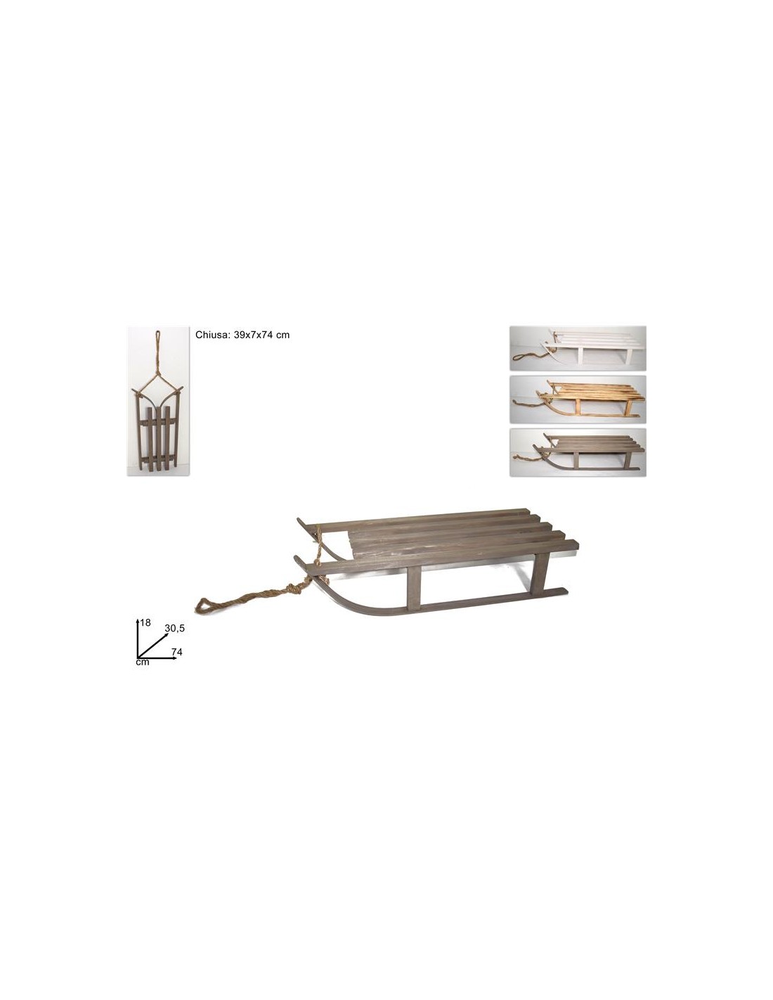 SLITTA 73696 LEGNO C/CORDA COLORI ASS (1920)