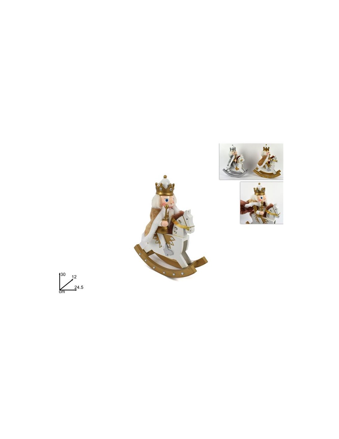 SCHIACCIANOCI 04793 LEGNO 30CM C/CAVALLO (0960)