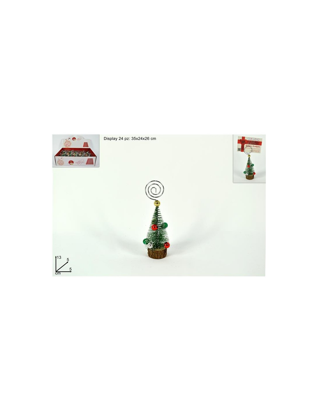 SEGNAPOSTO ALBERO CON PALLINE