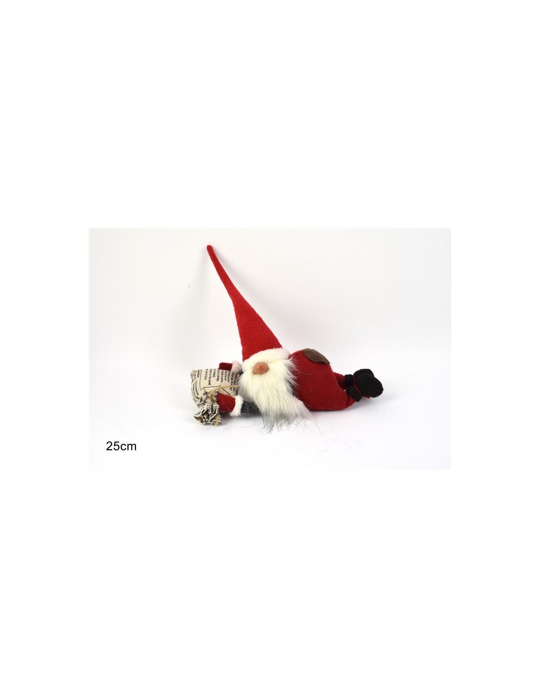 GNOMO NATALE 02802 25CM C/SACCO DONI (0330)