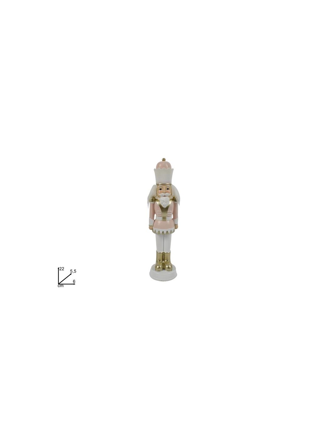 SCHIACCIANOCI 05105 SOLDATO ROSA 22CM (0330)